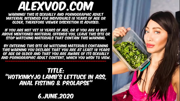 Hotkinkyjo lamb s lettuce in_ass anal fisting prolapse