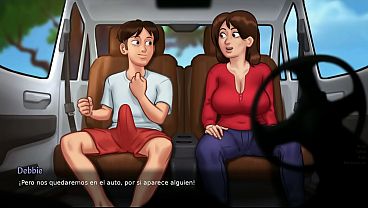 madrastra hermanastra y La mujer del jefe se follan con el inquilino summertime saga