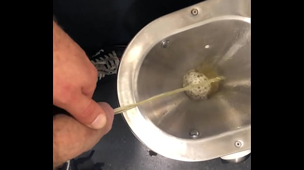 long piss in toilet from train in uk.