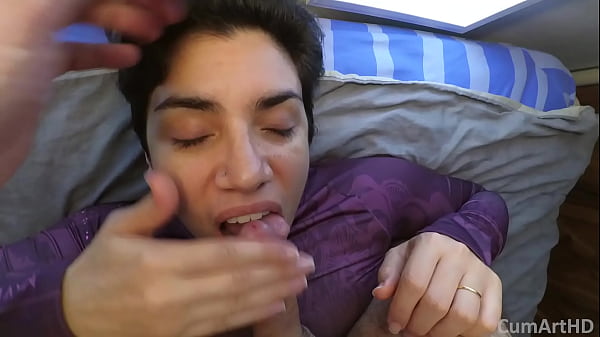 She wanted to receive a facial but missed the cumshot! 