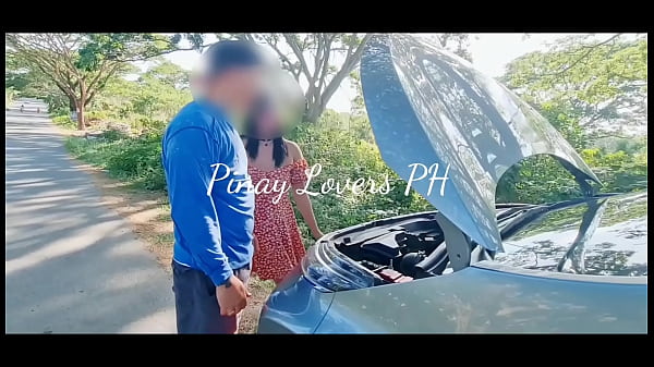 two asian students fucked a worker guy in public! 