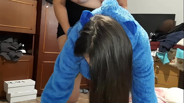 I watch my neighbors getting fucked with sex toys 