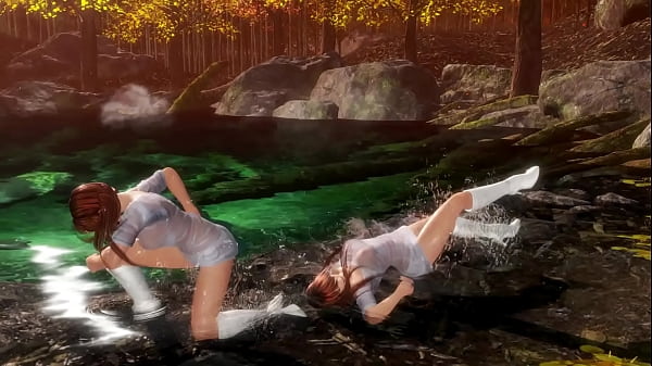 Kasumi and Phase4 in Transparent Shirt_No Bra DOA6 Mod