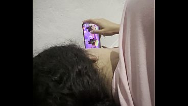 Hermosa latina de 18 añ_os caliente joven siendo follada por su padrastro solos en casa
