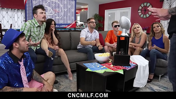 Nonton Testing Quick Decision-making Skills Turns Into A Fuck Fest As The Gang Gets Down And Dirty, Sucking And Fucking To Win - Cncmilf thumbnail