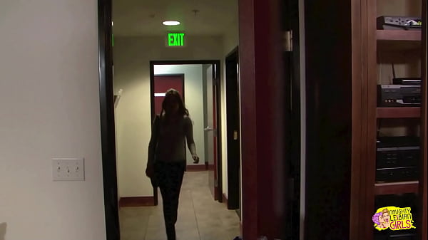 Play MP4 - After getting locked at work the brunettes decide to spend time having passionate lesbian fun