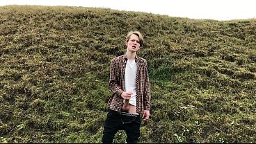 Cold and beauty horny boy Jerking OFF and cums Hard 