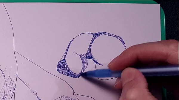Play MP4 - Drawing sexy girls with big tits&comma; juicy ass with a ballpoint pen