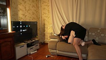 Sexy cop knocked on door got her tight ass pounded raw 