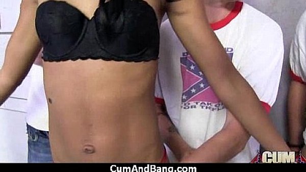 Amateur ebony interracial group sex with facial 26 