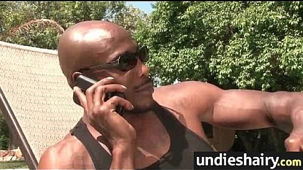 Hairy winnie gets a hard cock stuffed in her hairy pussy 5 