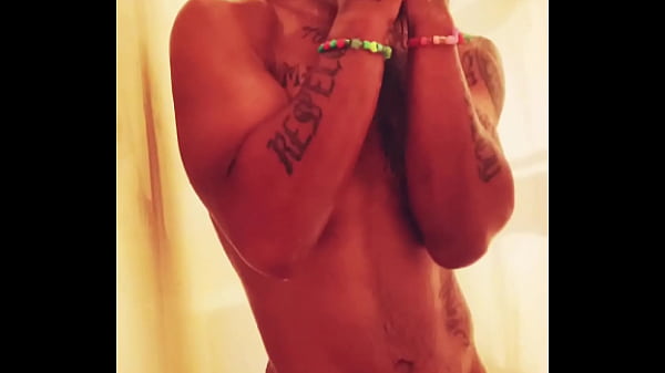 Lightskin Tatted BBC Soaps And Strokes Big Cock Until He Cums  