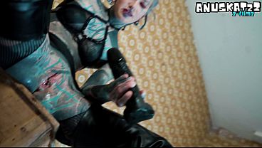 Inked Slut Impales Herself On Massive Black Dildo &ndash; Thigh High Heels & Anal Ride thumbnail