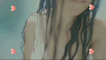 Horny Babe Masturbation , Mouth Close Up In Shower thumbnail