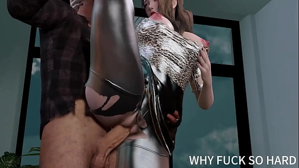 Play MP4 - 3D anime big boobs Asian milf cheating with big old dick