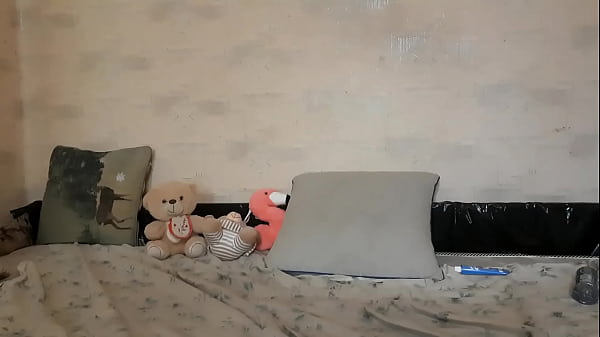 Sasha Earth submissive femboy assfucking anal doggystyle with sex toy anal balls 