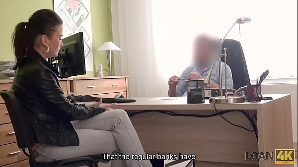 LOAN4K. Agent offers nice girl a good loan for passionate fucking 