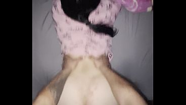 Snow bunny showed off her new pjs just so she can get dicked down 