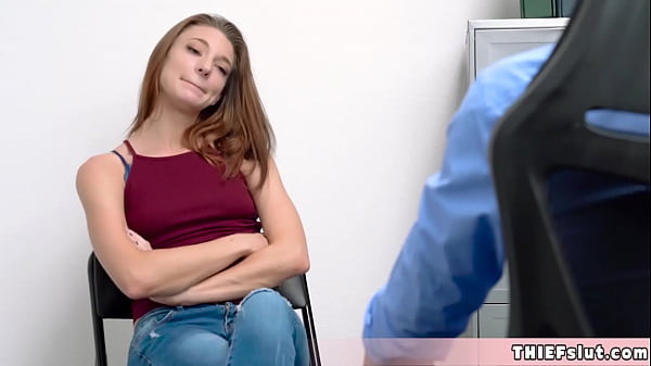 Play MP4 - Skinny long legged thief slut caught and now she will get a rough fuck from behind