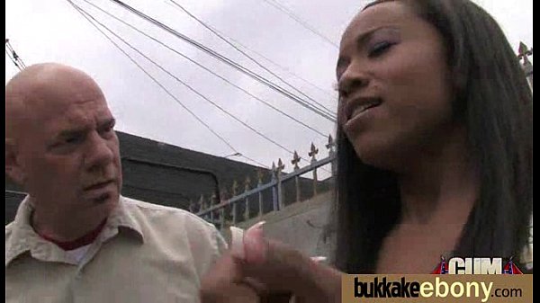 Ebony Babe_Sucks Group Of White Guys 15