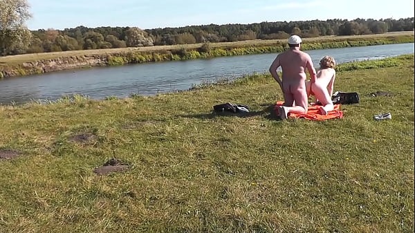 Wild beach Nudist beach Outdoors on bank of river lover fucks_doggystyle beautiful sexy MILF Frina Oudoor Ouside Nakedin public Sex in public