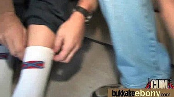 Ebony babe sucks too many white cocks 20 