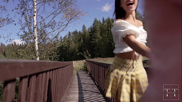 Play MP4 - My stepbrother cummed in me while we were walking home through the woods