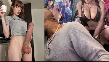 Nonton Thicc Hard Cock Transgender Gets Hard For You, Trans Girl Fucking The Hell Out Of A Tight Bald Pussy Teen, Tight Teen Cosplay Girl Has A Horny Transgender Cock For You, Ai Generated thumbnail