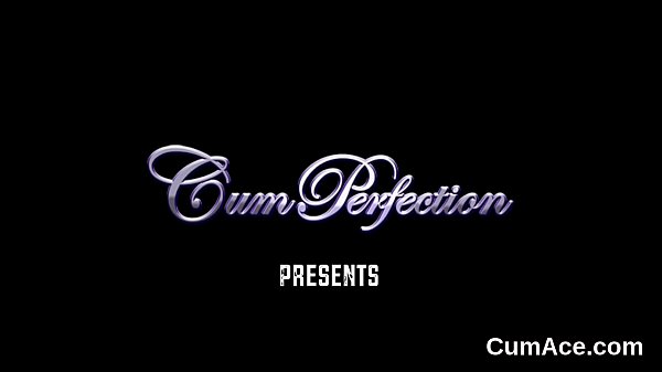 Unusual honey gets cumshot on her_face eating all_the juice