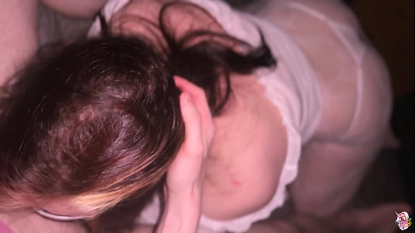 Sadako can`t leave without cum on her hair 