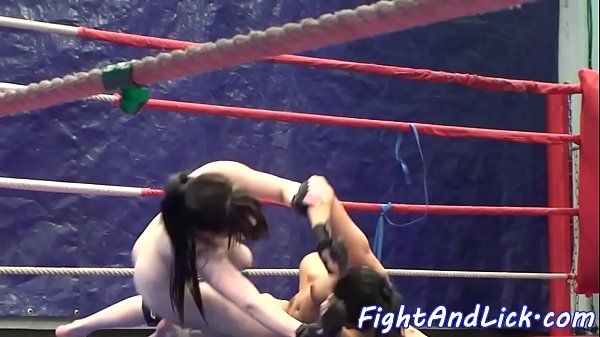 Busty lesbotoyed and pussylicked in sexfight