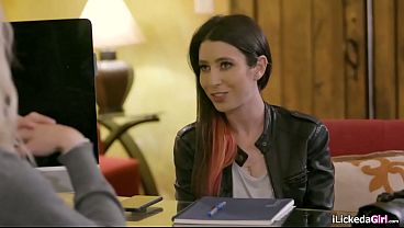 Nonton Big Tit Blonde Kenzie Taylor Wants Her Secret Kept So She Fucks The Lesbian Media Serena Blair.she Is Licking Her Shaved Pussy While Fingering Her Ass thumbnail