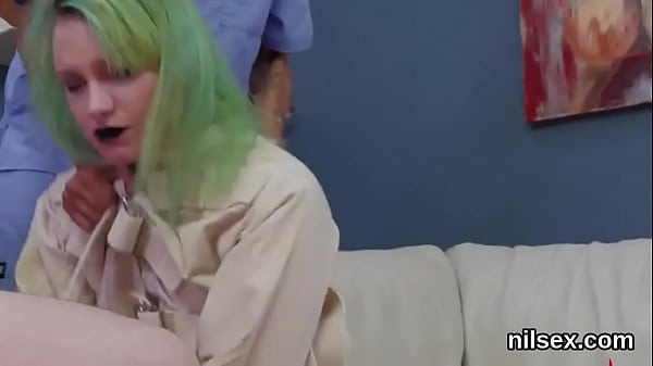 Wacky kittenwas brought in_anal asylum for_painful_treatment