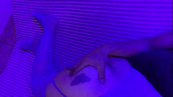 Redfantasies long night long bj on a slutty blue net outfit 