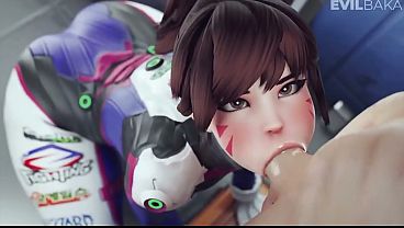 D.va Succionando Chupando Y Disfrutando Una Polla thumbnail