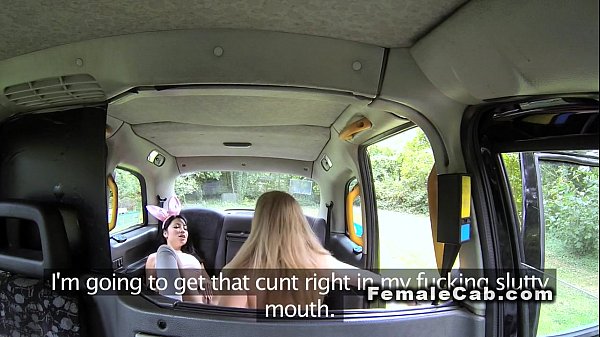 Busty lesbian female cab driver pissingoutdoor