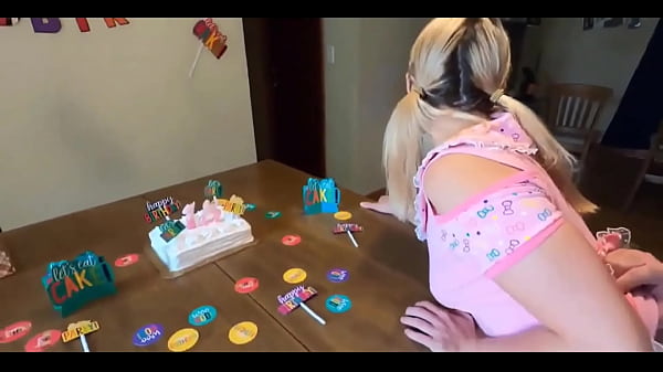 Sweetteen celebratesher 18th birthday with_her stepfather