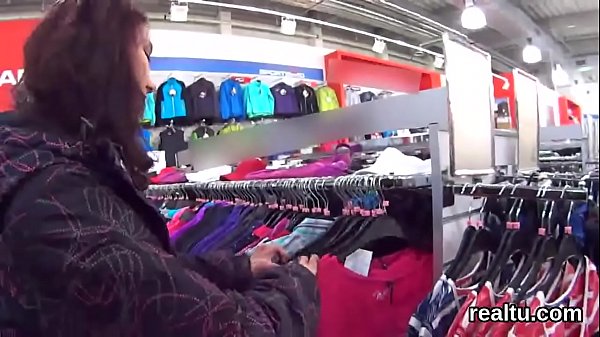 Stunning czechteenie_gets teased in the shopping centre and pounded in pov