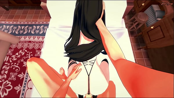 POV fucking Kyouko Fujibayashi in sexy_lingerie. The_Irregular at Magic HS Hentai.