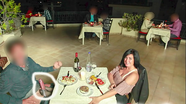 Public Extreme! Fucked In The Middle Of The Restaurant. 3 Times Fuck Sauce For Dessert thumbnail