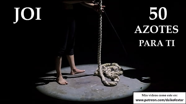 JOI - 50 Azotes mientras te masturbas.En español.