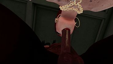 Second Life_Black man fucks_white woman in her house