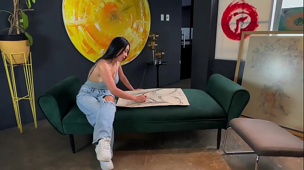 Nonton Painter Has Sex With Her Model During An Artistic Session thumbnail