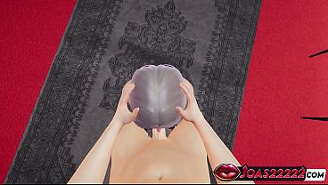 Hentai featuring huge boobs waifu bai squatting sloppy blowjob hard deepthroat with swallowing & handjob huge cock ending with face cum a lot of sperm in honey select 2