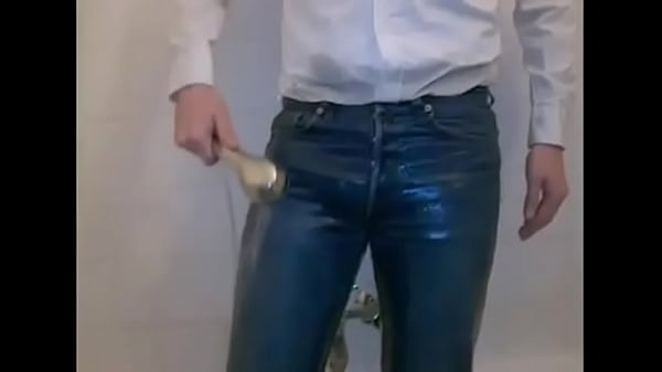 Shower In Blue Jeans And White Shirt. Hope You Like? thumbnail
