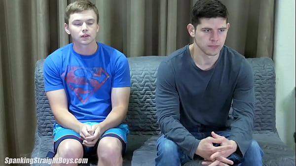 A Ripped Stud Is Spanked By A Straight Boy 
