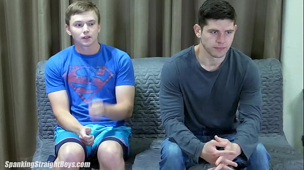 Play MP4 - A Cute Straight Boy Puts A Muscled Jock Over His Knee For A Hard Spanking