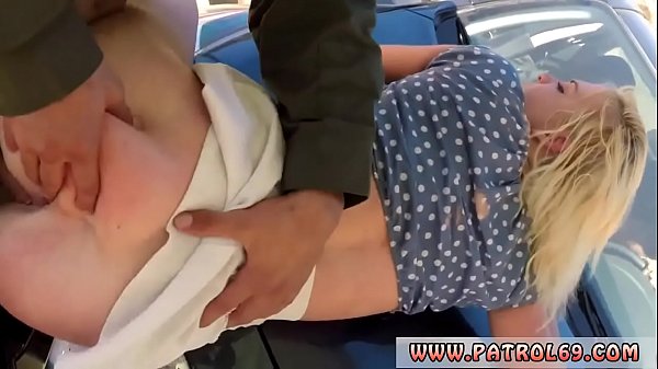 Anime_police Blonde honey doesit on the spandex hood_of a carbefore