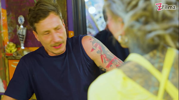 Pornstar tattoo artist gets assfucked from customer hard anal atm facial cumshoot