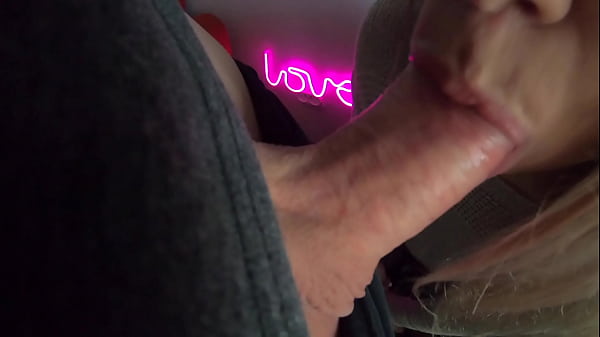 Girl with Big Ass in Sexy Pantyhose Sucks Dick and Fucks Cowgirl and DoggyStyle by the Light of Pink Lamp LOVE - Amateur Couple Sex POV 